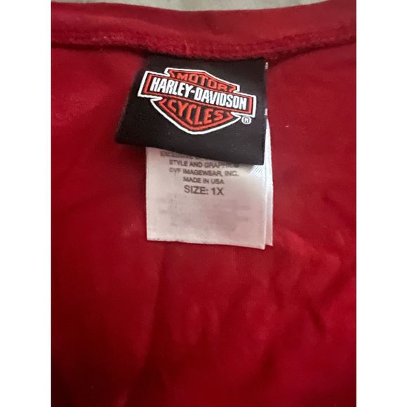 Harley Davidson Sleeveless T-shirt size 1X - Picture 5 of 6